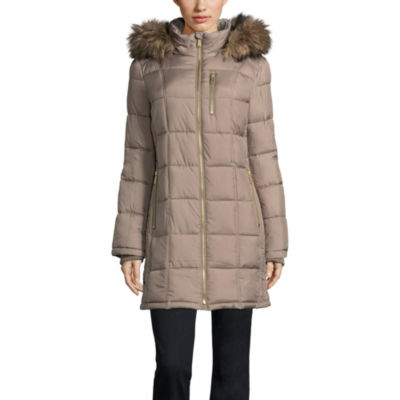 liz claiborne water resistant heavyweight puffer jacket