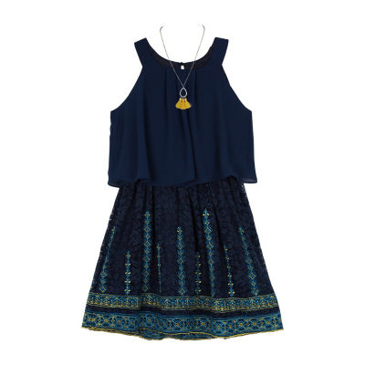jcpenney navy blue dress