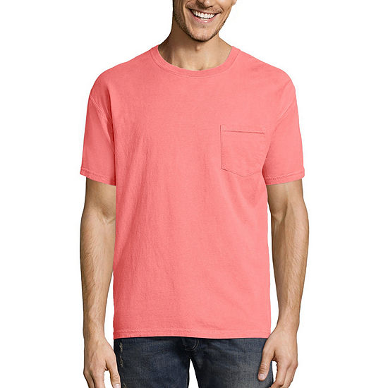 Hanes Men's ComfortWash Garment-Dyed Short Sleeve Tee with Pocket