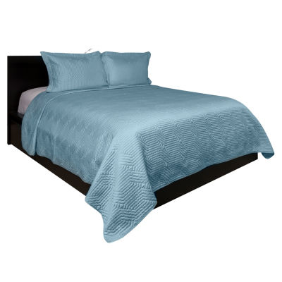 Lionel Richie Light Blue 3 Pc Coverlet Set Jcpenney Color Lt Blue