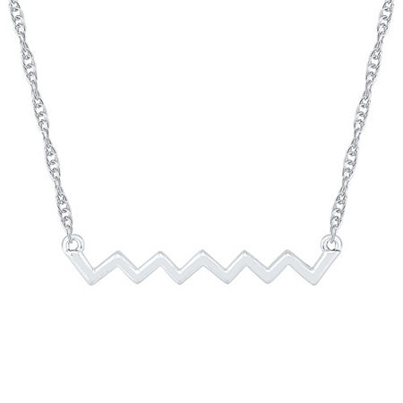 Womens 10K White Gold Pendant Necklace, One Size