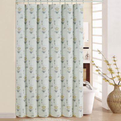 Waverly Paris Notebook Shower Curtain Set Jcpenney Color Clay