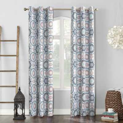 Sun Zero Nepal Global Print Blackout Grommet Curtain Panel Jcpenney