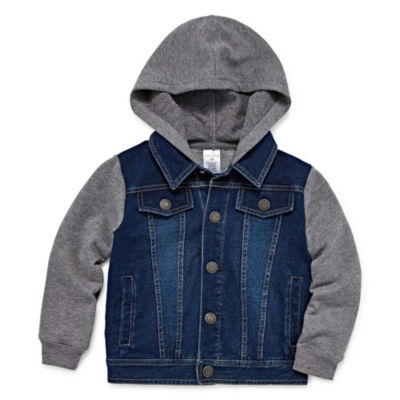 boys denim jacket with hoodie