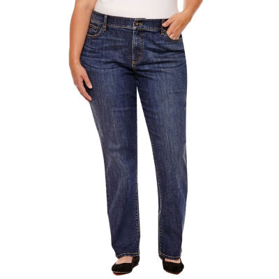 st john's bay straight leg womens jeans