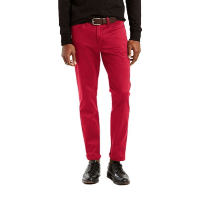 red color jeans