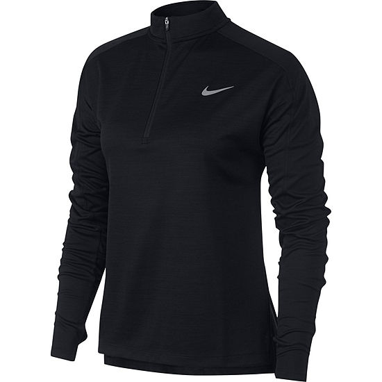 Women's Nike Quarter-Zip Pullover, Color: Black - JCPenney