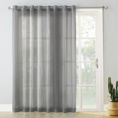 Sun Zero Emily Patio Sheer Grommet Top Patio Door Curtain JCPenney