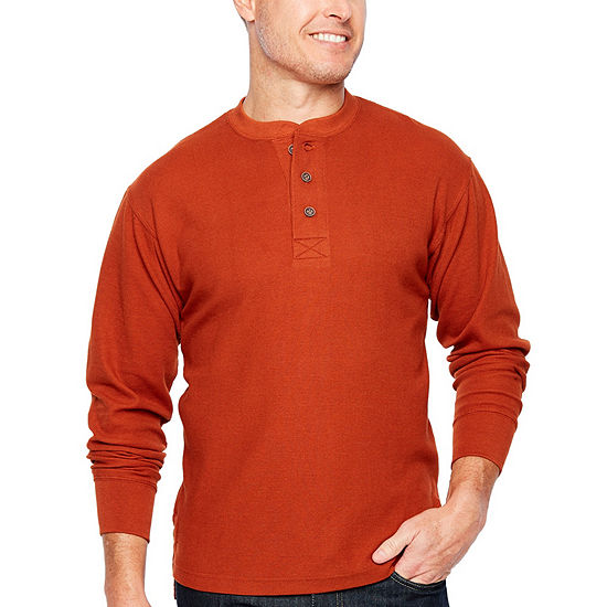 Smith Workwear Long Sleeve Thermal Henley Pullover With Gusset