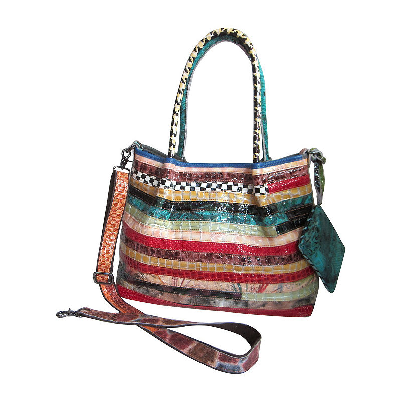 UPC 791336192698 product image for Amerileather Everly Animal Print Rainbow Handbag | upcitemdb.com