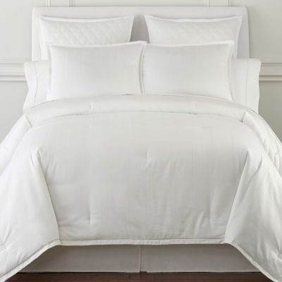 Liz Claiborne Egyptian Cotton Damask Stripe 3 Pc Comforter Set