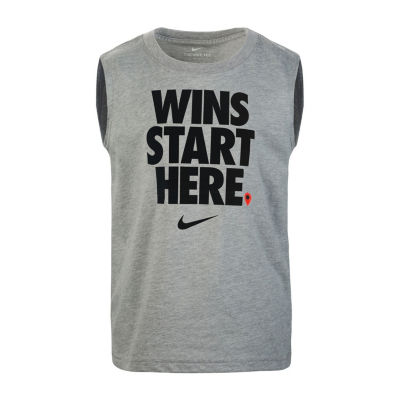 nike boys sleeveless shirt