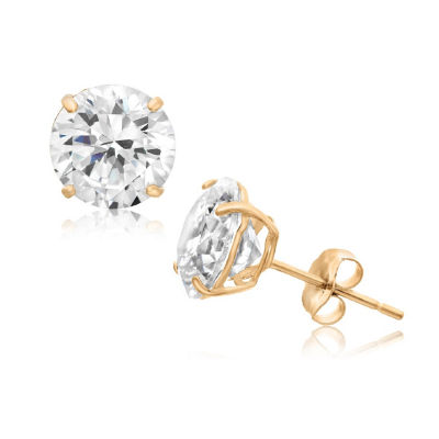 14K Gold Stud Earrings featuring 