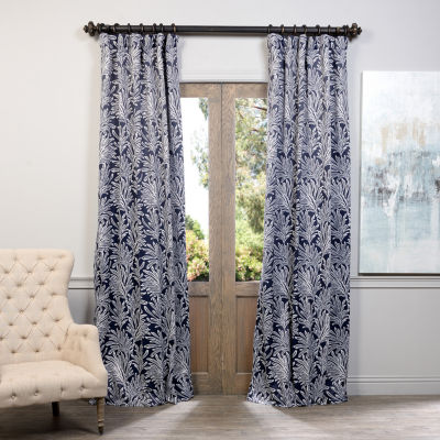 Exclusive Fabrics Furnishing Flora Blackout Curtain Panel Color