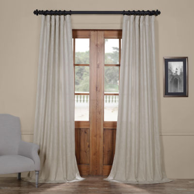 Exclusive Fabrics Furnishing Heavy Faux Linen Curtain Panel Jcpenney
