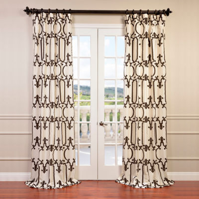 Exclusive Fabrics Furnishing Royal Gate Flocked Faux Silk