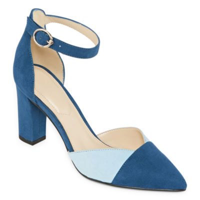 jcpenney navy blue pumps