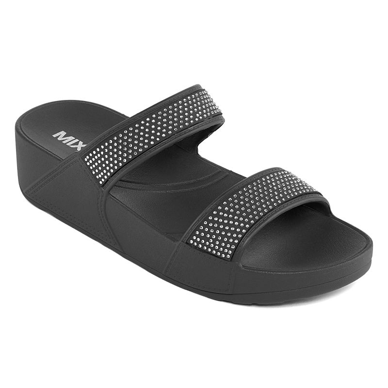 New Mixit Womens Dual Strap Super Mold Wedge Flip-Flops - Size 7 ...
