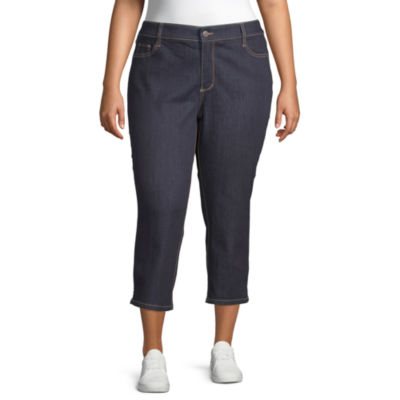 St. John's Bay Secretly Slender Mid Rise Plus Capris - JCPenney