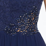City Triangle Sleeveless Applique Embellished Ball Gown Juniors