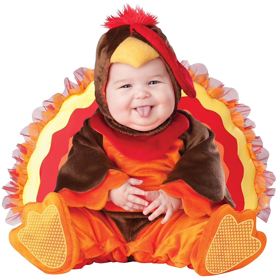 Lil Gobbler Infant/Toddler Costume, Orange/Brown, Boys