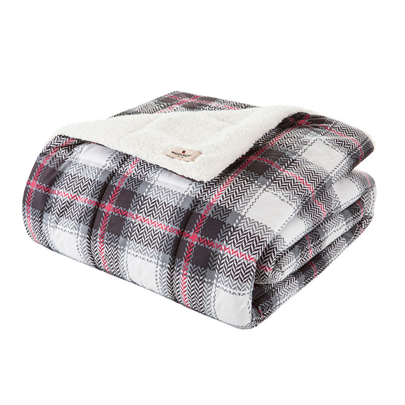 Woolrich Tasha Plaid Sofstpun DownAlternative Throw,, 50" x 70"