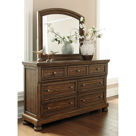 Signature Design By Ashley Prestonwood Dresser And Mirror