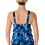 Vanishing Act By Magic Brands Control Leaf Tankini Swimsuit Top