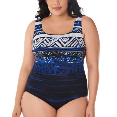 st john's bay plus size swimwear