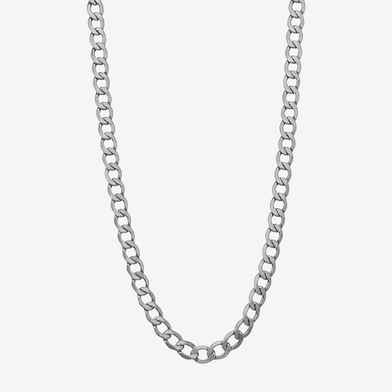 10K Gold 18 Inch Hollow Curb Chain Necklace