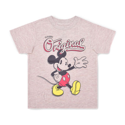 Okie Dokie Toddler Boys Crew Neck Mickey and Friends Mickey Mouse Short Sleeve Graphic T-Shirt
