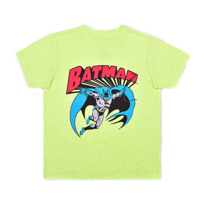 Okie Dokie Toddler Boys Crew Neck Batman DC Comics Justice League Short Sleeve Graphic T-Shirt