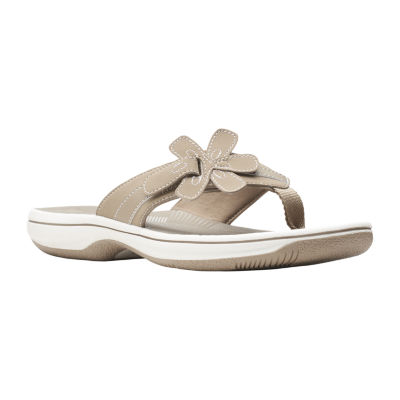 clarks flip flops