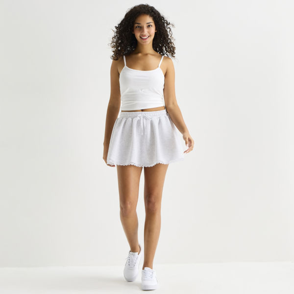 Forever 21 Womens Juniors Mid Rise Scooter Skirt