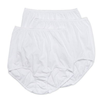 Underscore Cotton Band Leg 3 Pair Knit Brief Panty 2819813, Color ...