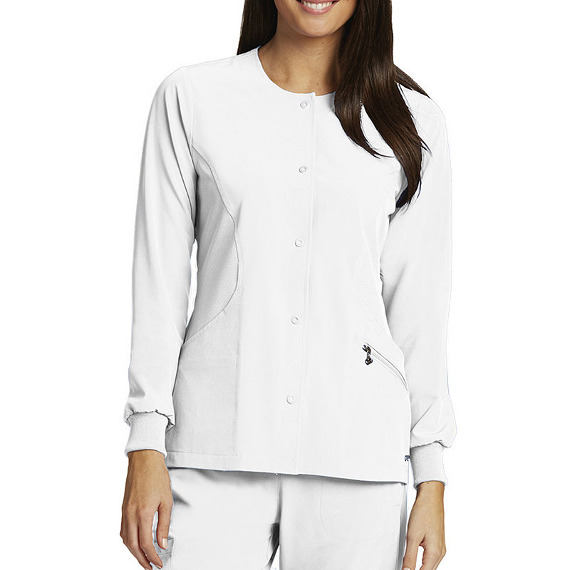 Barco One Women'S 5409 Perforated Princess Warm-Up, Womens, Size Large, White