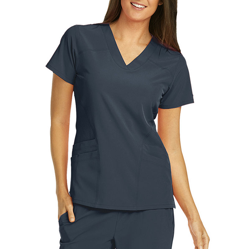 Barco One Women'S 5106 V-Neck Scrub Top - Plus, Womens, Size 3X-Large, Black