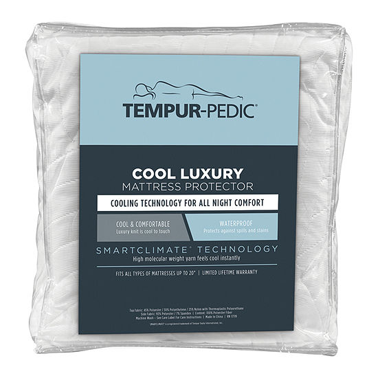 Tempur-Pedic Cool Luxury Waterproof Mattress Protector ... Tempur-Pedic Cool Luxury Waterproof Mattress Protector ...