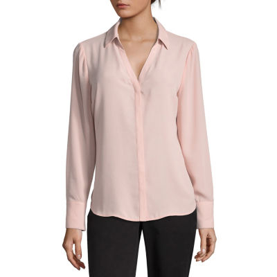 Worthington Womens Essential Soft Blouse - JCPenney