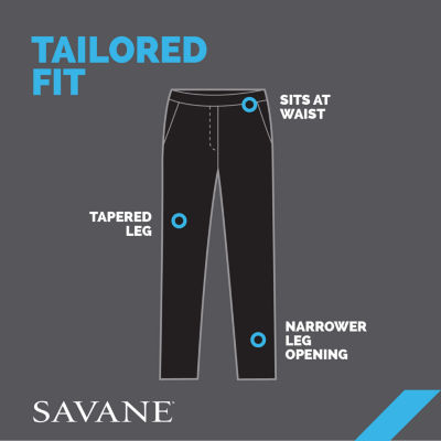 Savane Flat Front Premium Flex Gabardine Dress Pants Jcpenney