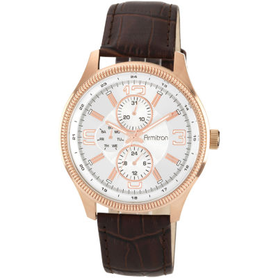 armitron leather watch