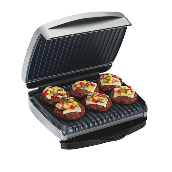 Proctor Silex 90 Sq Inch Indoor Grill With Removable Plates 25336