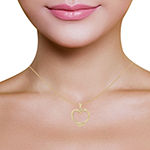 White Cubic Zirconia 10K Gold Heart 2-pc. Jewelry Set