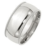 10MM Sterling Silver Wedding Band