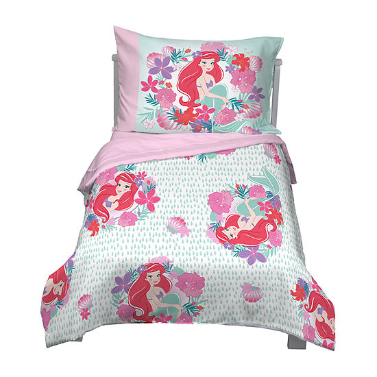 Disney Little Mermaid 4 Pc Disney Princess Toddler Bedding Set
