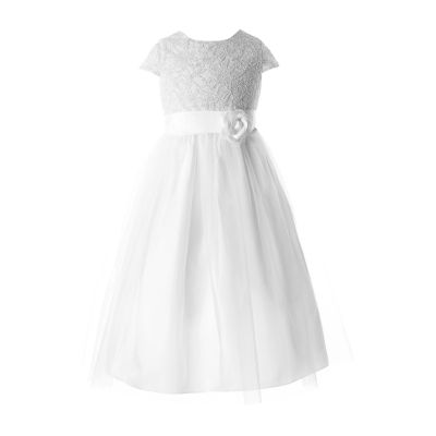 linen polka dot dress