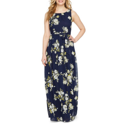 jessica howard sleeveless floral maxi dress