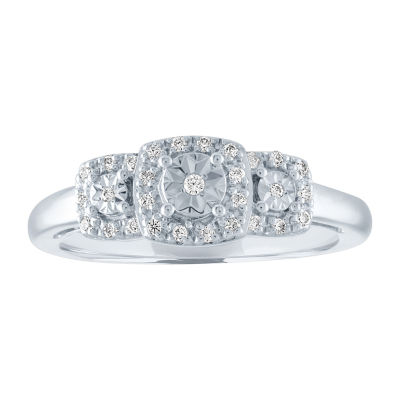 Limited Time Special 1 10 Ct T W Diamond Ring In Sterling