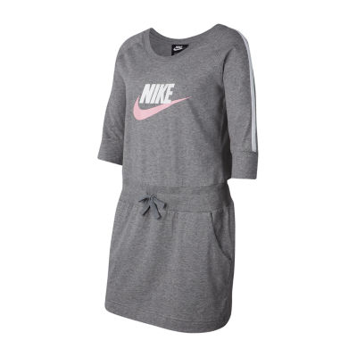 white nike t shirt dress