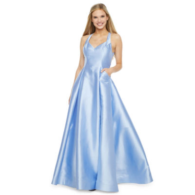 jcpenney blue formal dresses